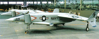 A mockup of the XFV-12 at the North American plant in Ohio in 1973
